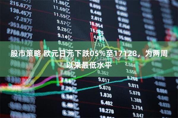 股市策略 欧元日元下跌05%至17128，为两周以来最低水平