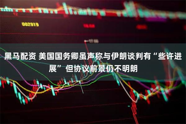 黑马配资 美国国务卿虽声称与伊朗谈判有“些许进展” 但协议前景仍不明朗